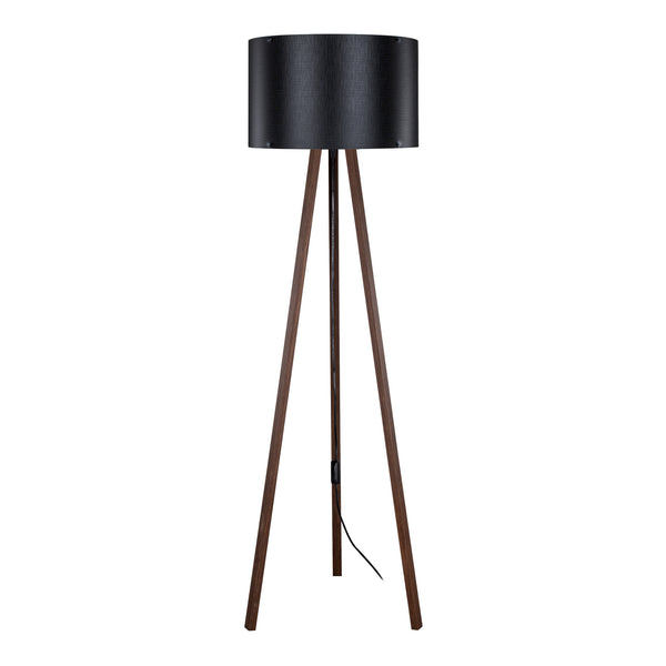 Lampadaire Keynes trépied hauteur 136 cm E27 [lux.pro]