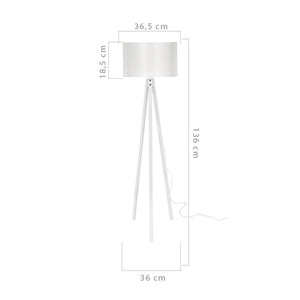 Lampadaire Rochester trépied hauteur 136 cm E27 [lux.pro]