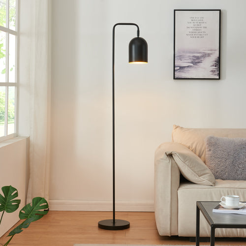 Lampadaire Barnard métal 159 cm noir [lux.pro] - premiumXL