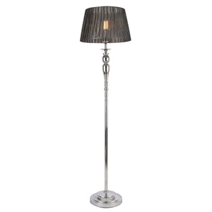 Stehleuchte Lingen 151 cm E27 60W Metall Chrom/Grau lux.pro - premiumXL