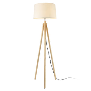 Lampada da terra Tomar 153 cm 1xE27 Max. 60W Bianco lux.pro - premiumXL