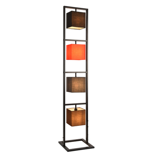 Stehleuchte Tavira 147 cm 4xE14 Max. 40W Industrial-look Metall Mehrfarbig lux.pro