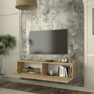 Mobile TV da Parete Nolven con 2 Ante a Ribalta - Vari Colori e Misure [en.casa]