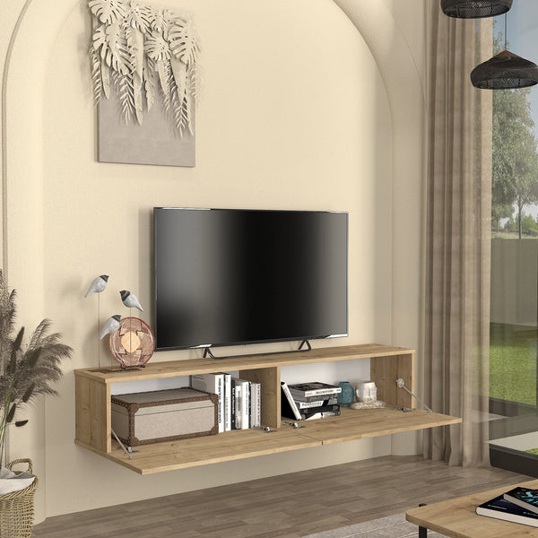 Meuble TV mural Nolven [en.casa]