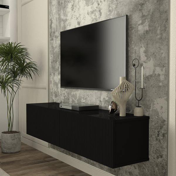 Meuble TV mural Verpsboga 135 x 32 x 30 cm [en.casa]