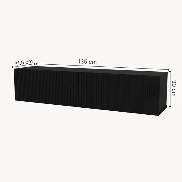 Meuble TV mural Verpsboga 135 x 32 x 30 cm [en.casa]