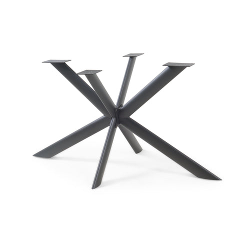 Telaio Svallersun per Mobili 'Fai da Te' Struttura a 4 Gambe Incrociate in Acciaio 140 x 78 x 71,5 cm - Nero [en.casa]