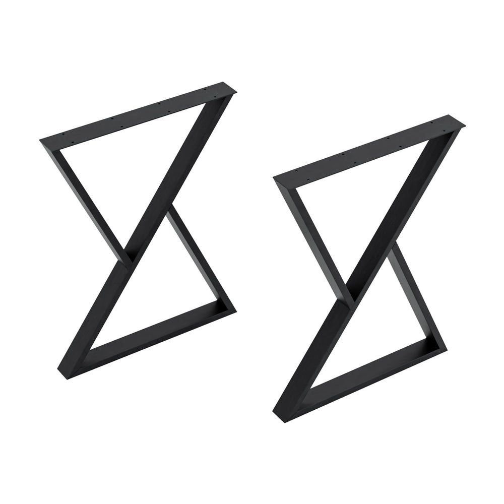 Struttura per tavolo Karvia set da 2 in acciaio [en.casa] - premiumXL