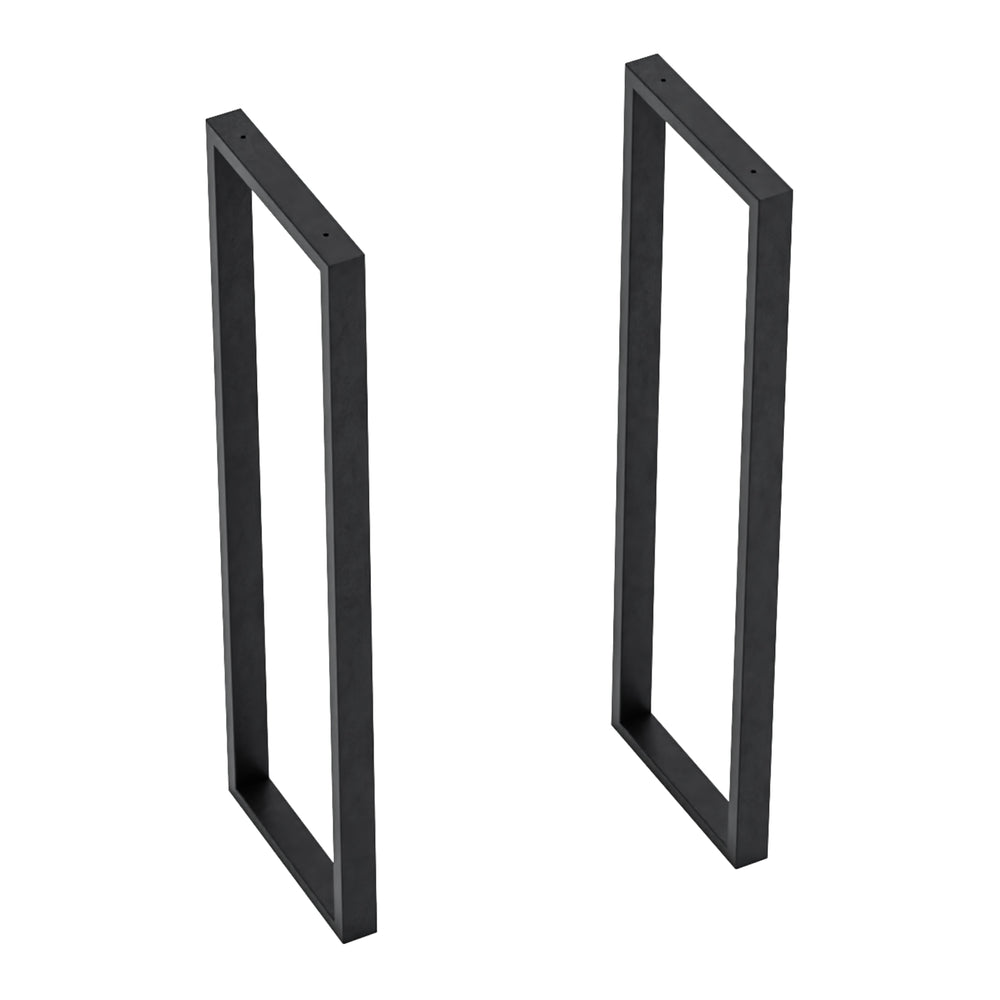 Set di 2 Gambe Kauniainen per Mobili Fai da Te Altezza 87 cm Acciaio Nero [en.casa] 
