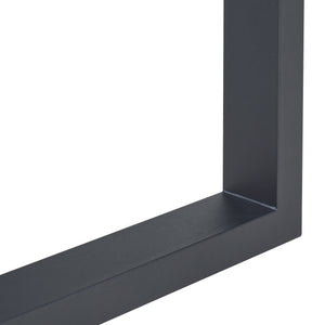 Set di 2 Gambe Rettangolari Makers per Mobili Fai da Te - Acciaio Nero [en.casa] 