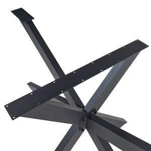 Gamba Centrale Oberau a Forma Stella per Tavolo Fai da Te [en.casa]