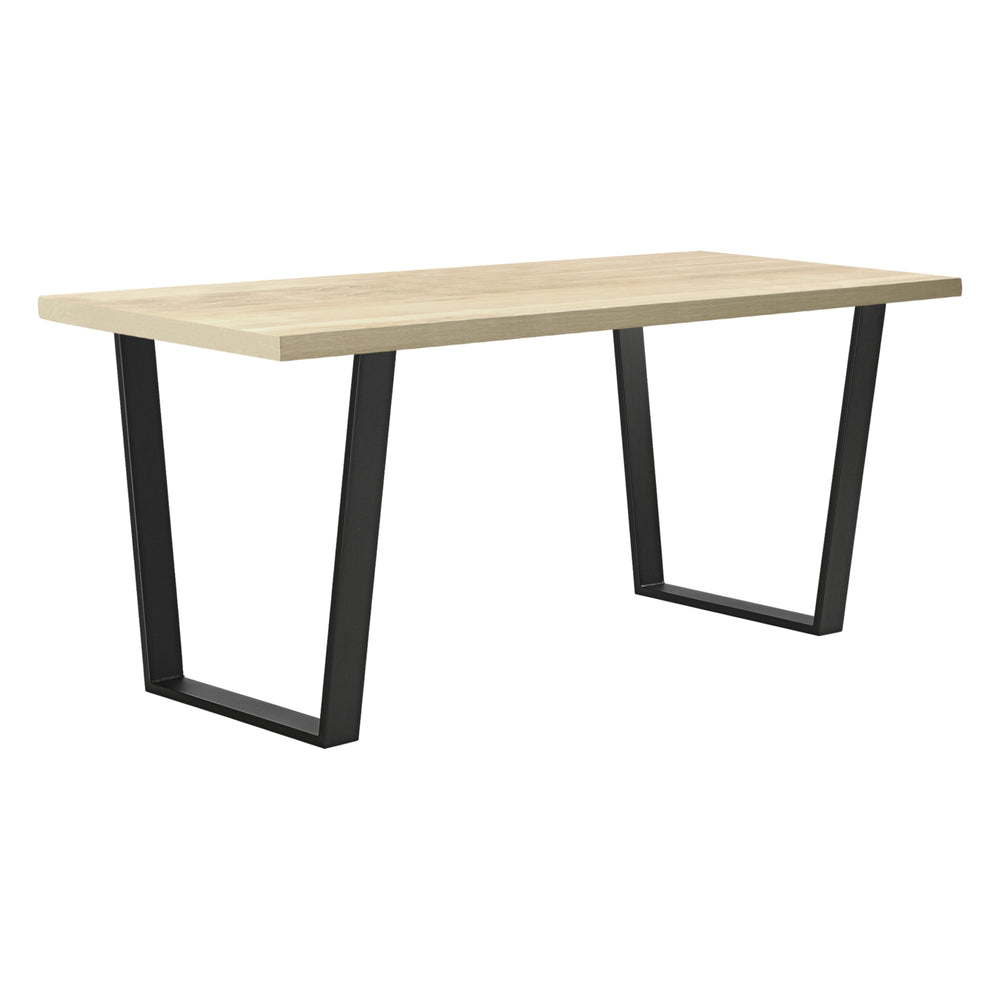 Set de 2 Pieds de Table DIY avec Embouts de Protection Noir Mat [en.casa]
