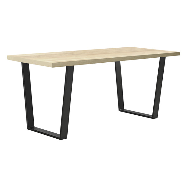 Set de 2 Pieds de Table DIY avec Embouts de Protection Noir Mat [en.casa]