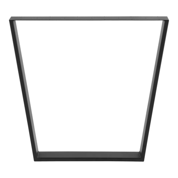 Set de 2 Pieds de Table DIY avec Embouts de Protection Noir Mat [en.casa]