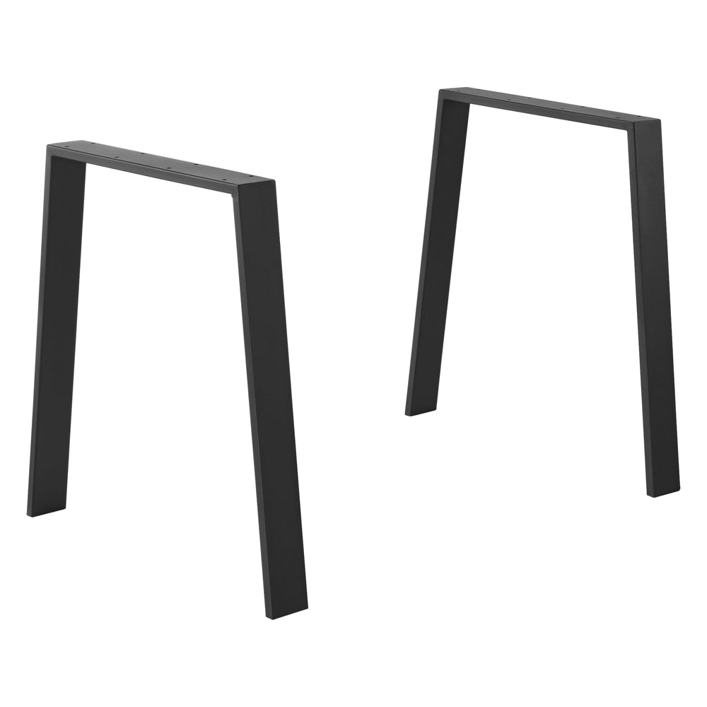 Struttura per tavolo Kraftisried set da 2 55/70x72cm acciaio nero [en.casa] - premiumXL