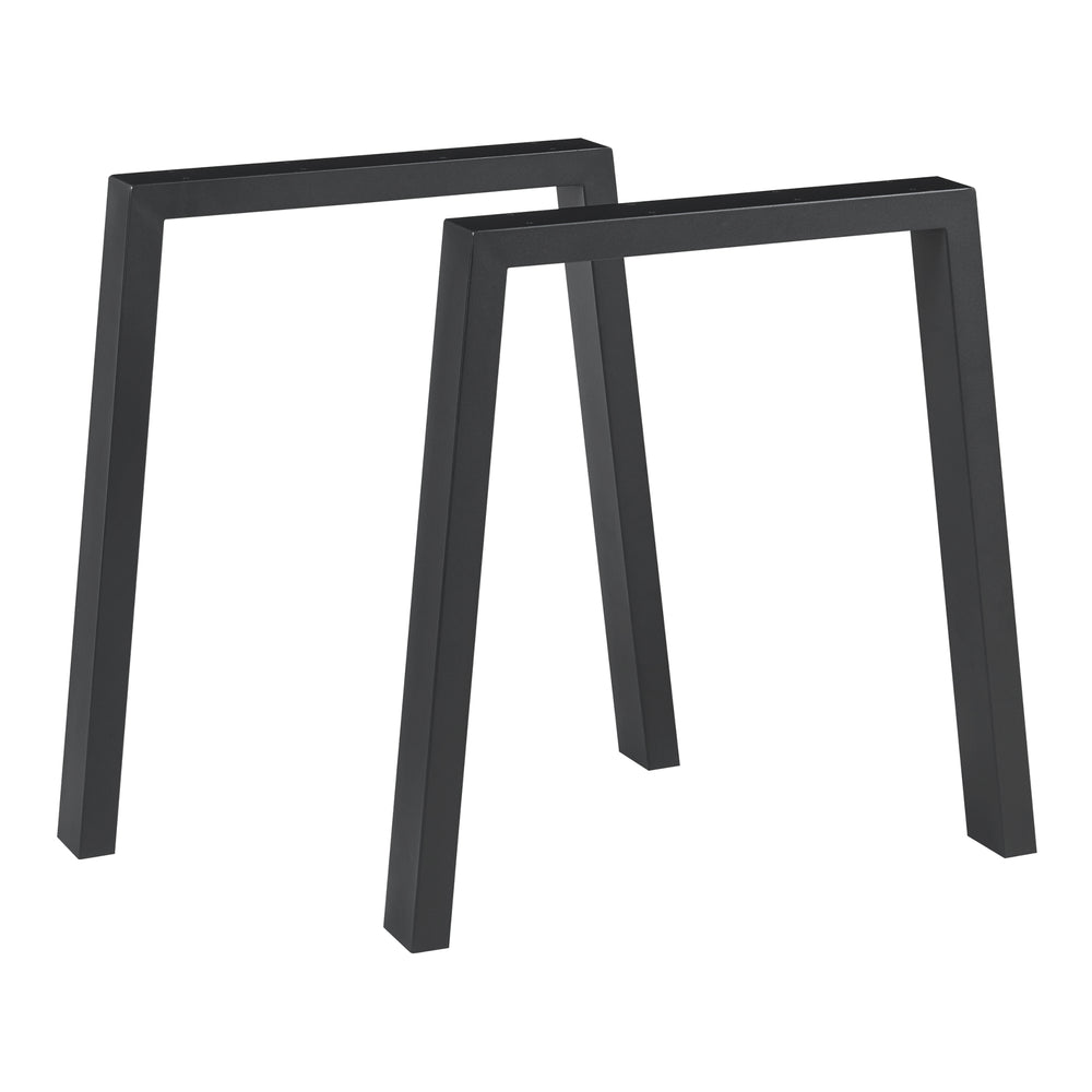 Telaio da tavolo set da 2 Kraftisried 72x70cm nero [en.casa] - premiumXL