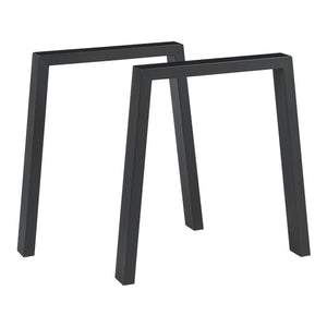 Piètement de table lot de 2 Kraftisried 72x70cm noir [en.casa] - premiumXL