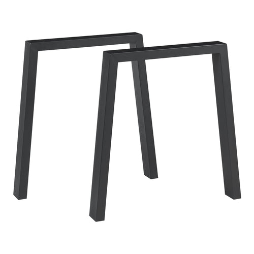 Piètement de table lot de 2 Kraftisried 72x70cm noir [en.casa] - premiumXL