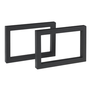 Struttura per tavolo set da 2 Lunderskov 35x50cm nero [en.casa] - premiumXL