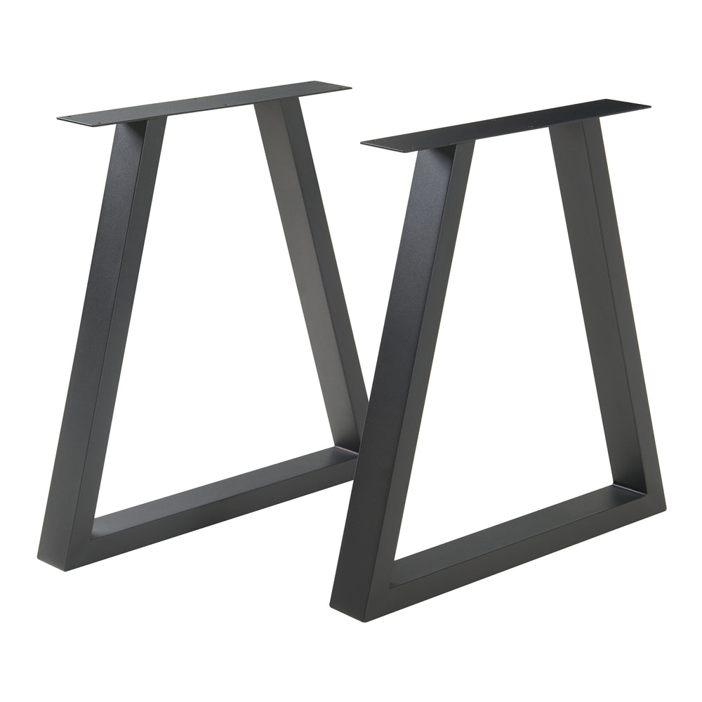 Piètement de table lot de 2 Lyngby 72x55/70cm noir [en.casa] - premiumXL
