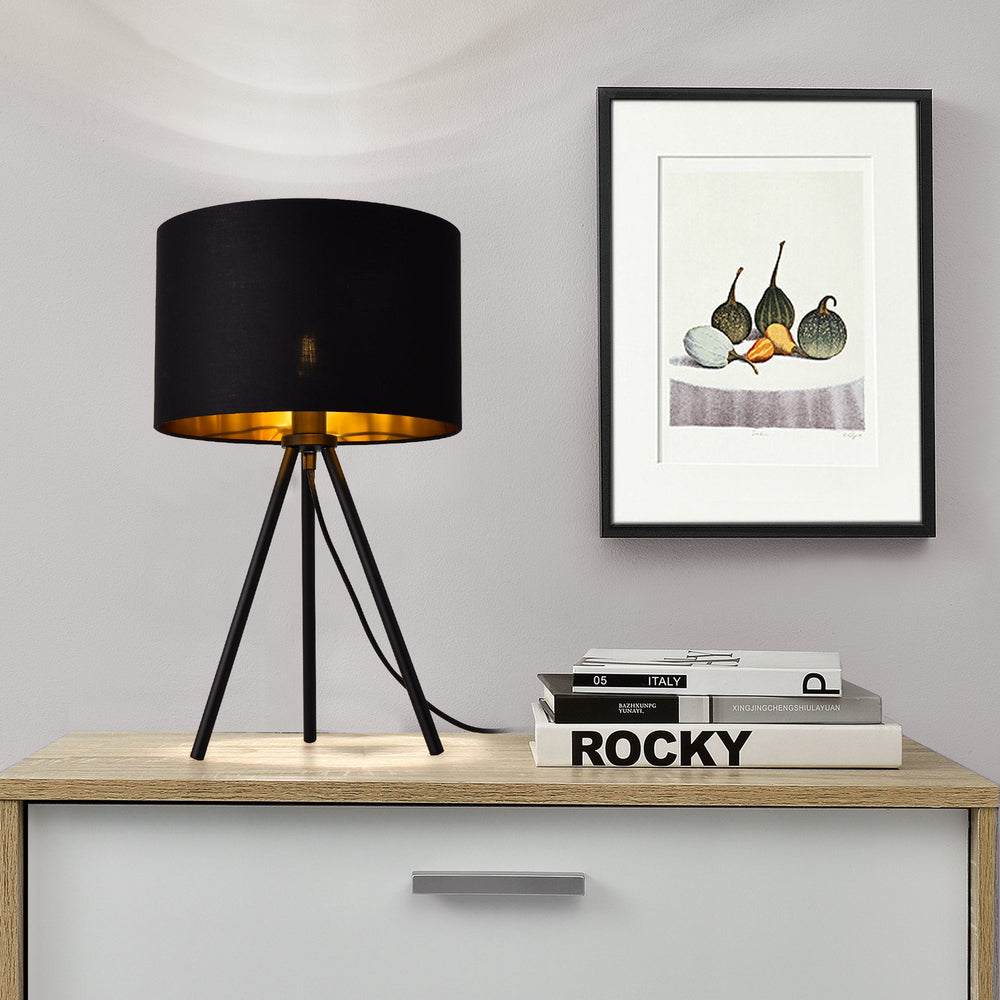 Lampada da tavolo Koblenz E14 Max. 40W con piedi in legno Beige lux.pro - premiumXL