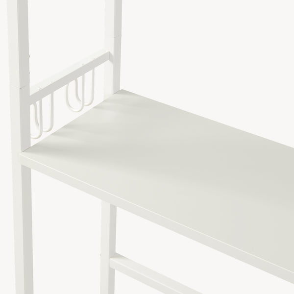 Scaffale Sopra WC Ljukhobro a 3 Ripiani Mensola da Bagno 164 x 64 x 20 cm [en.casa]
