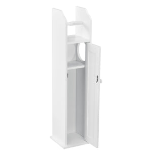 Toilettenpapierhalter Falkenberg 78x20x18 cm Badezimmerschrank mit Ablage Weiß en.casa - premiumXL