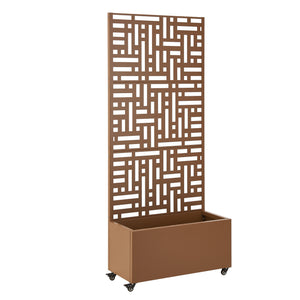 Jardinière brise-vue Bernalda acier 190 x 82 x 38 cm casa.pro