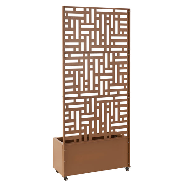 Jardinière brise-vue Bernalda acier 190 x 82 x 38 cm casa.pro