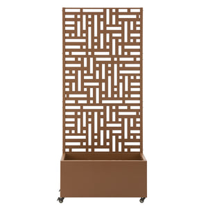 Jardinière brise-vue Bernalda acier 190 x 82 x 38 cm casa.pro