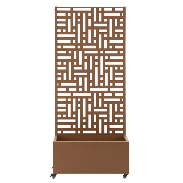 Jardinière brise-vue Bernalda acier 190 x 82 x 38 cm casa.pro