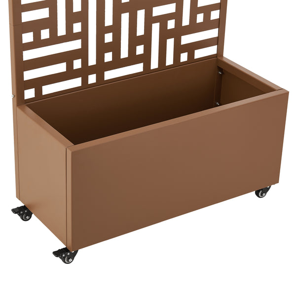 Jardinière brise-vue Bernalda acier 190 x 82 x 38 cm casa.pro