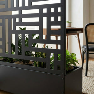 Trennwand Bernalda mit Blumenkasten Bogenform [casa.pro]