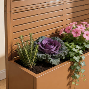 Trennwand Nodepp mit Blumenkasten Stahl [casa.pro]