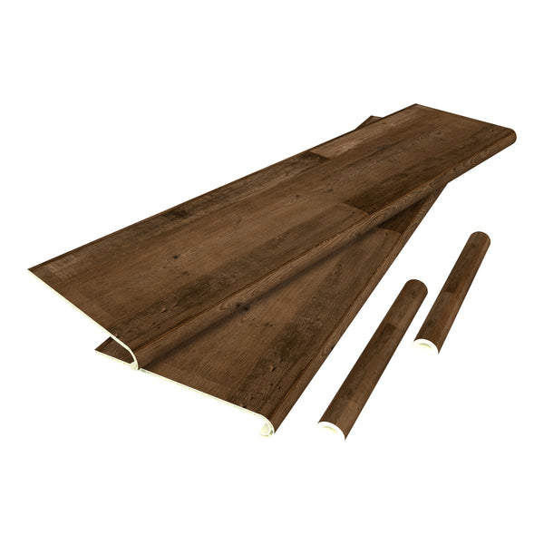 Set di Profili Bunschoten Coprigradini Arrotondati in PVC 120 x 32 x 4,6 cm NEU.HOLZ