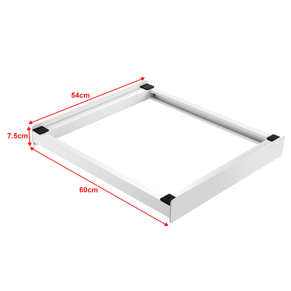 Kit de Superposition pour Lave-Linge Sèche-Linge Standard 60 cm Capacité 100 kg Blanc [en.casa]
