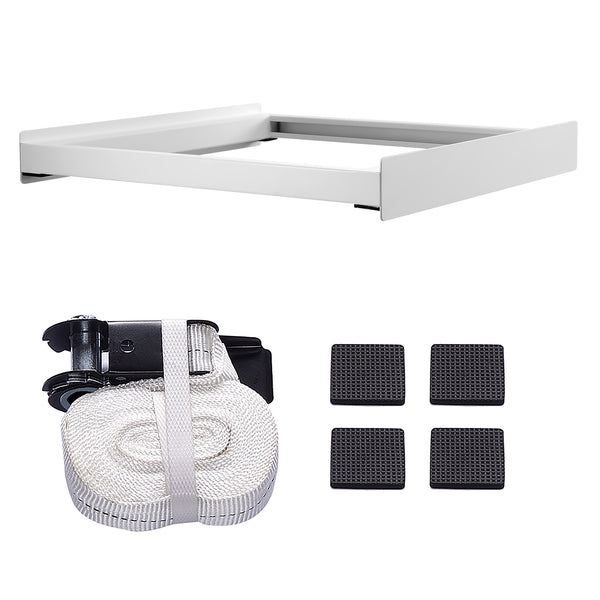 Kit de Superposition pour Lave-Linge Sèche-Linge Standard 60 cm Capacité 100 kg Blanc [en.casa]