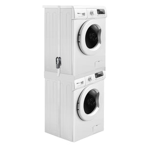 Kit de Superposition pour Lave-Linge Sèche-Linge Standard 60 cm Capacité 100 kg Blanc [en.casa]