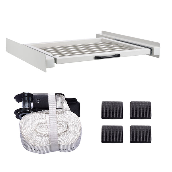 Kit de Superposition pour Lave-Linge Sèche-Linge Standard 60 cm Capacité 100 kg Blanc [en.casa]