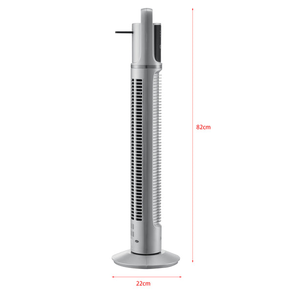 Ventilatore a Torre 78 cm con Telecomando e Timer Modalitá Oscillante Motore da 40W