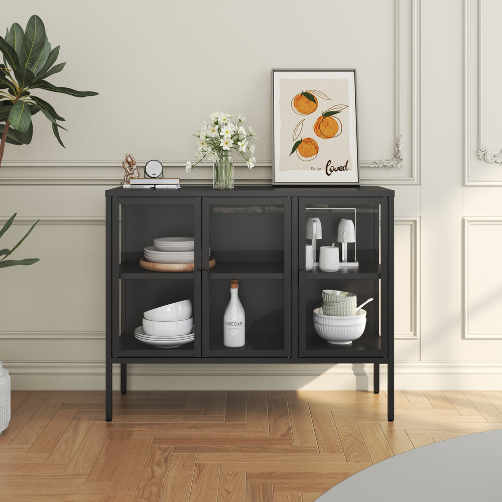 Vitrinen-Sideboard Borshavisa [en.casa]