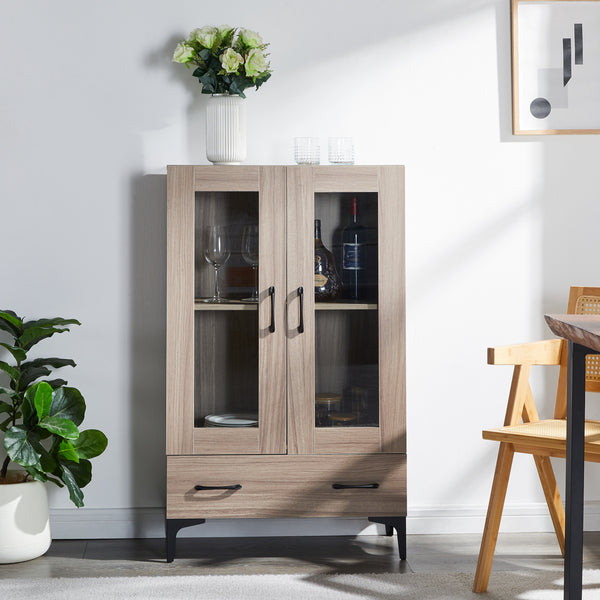 Armadio a Vetrata Søndersø Credenza con Vetrina - Vari Colori [en.casa] 