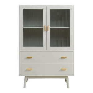 Credenza Susa con Vetrina e 2 Cassetti [en.casa]