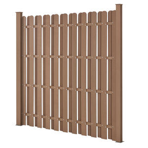 Recinzione in WPC per Giardino Staccionata a Doppia Faccia Steccato NEU.HOLZ 