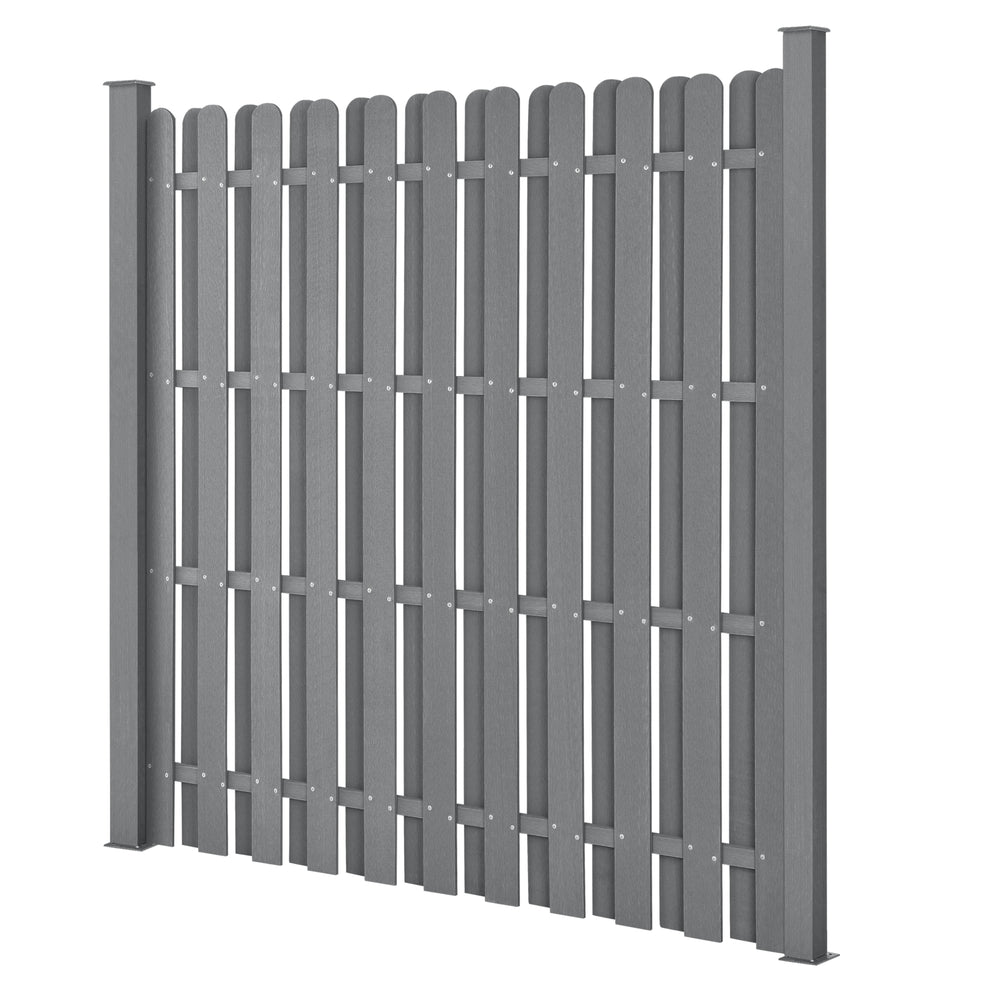 Clôture de jardin WPC Langero neu.holz - premiumXL
