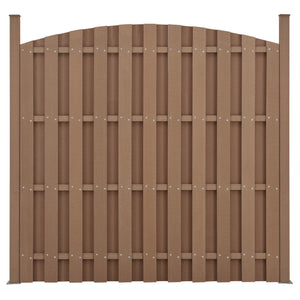 WPC Gartenzaun mit Rundbogen 185x193cm neu.holz