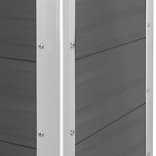 [neu.holz] Fioriera WPC Legno Composito 100 x 50 x 50 cm Portafiori