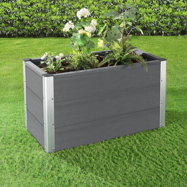 [neu.holz] Fioriera WPC Legno Composito 100 x 50 x 50 cm Portafiori
