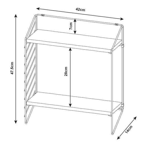 Wandregal Bømlo in versch. Farben [en.casa]