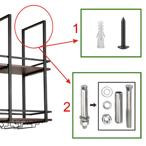 Portabottiglie Sospeso da Soffitto Hubro [en.casa]